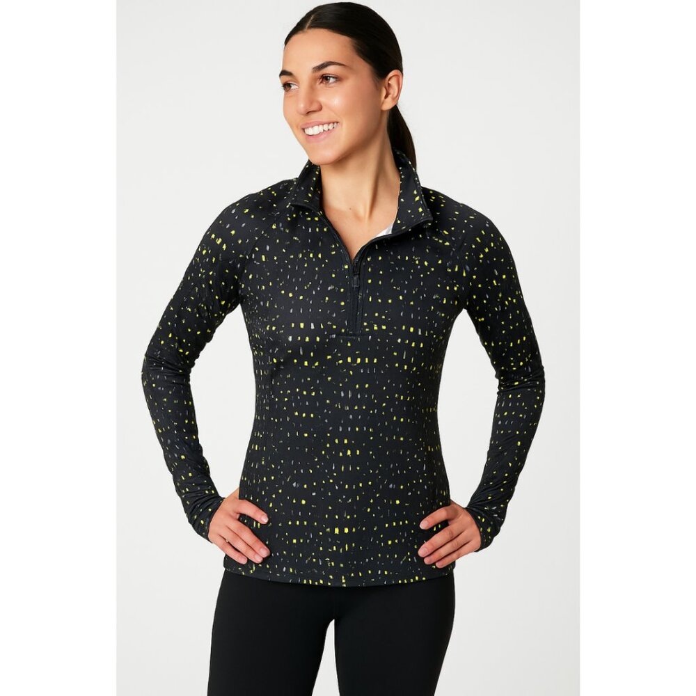 Under Armour 1/4 Zip Pullover Black Yellow